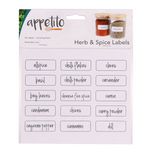 Appetito Pre Printed Herb and Spice Labels Perfect Organizing Pantry Pack of 45