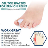 1 pair Separator Corrector Protector Pain Bunion Gel Straightener Toe Spreader