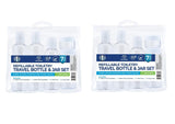 2PCS Set 7 Pieces each 1St Care Refillable Toiletry Travel Bottle and Jar
