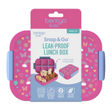 Bentgo Kids Snap & Go Lunch Box With Divider Container Rainbow & Butterflies