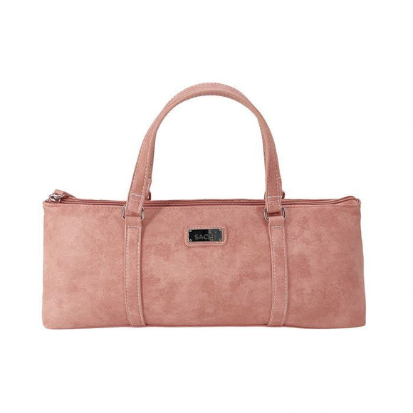 Sachi Wine Purse - Faux Leather Blush