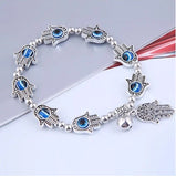 Evil Eye Bracelet Hamsa Hand Greek Turkish Mati Bangle Jewellery Adults Gift