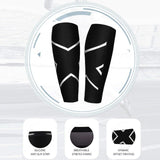 2PCS Compression Calf Sleeve Leg Brace Support Pain Relief Gym Running White L