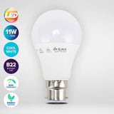 2PK LED Light Bulb Cool White Bayonet B22 Energy Saving 11W Light Globe