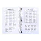 2x Book Word Search Spiral Puzzle Book A5 144pg Mind Power Brain Game