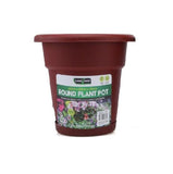 3x Plastic Plant Pots Nursery Seedlings Garden Flower Container 20x17cm - Brown