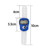 2pcs Digital LCD Electronic Golf Finger Hand Ring Row Counter Tally - White