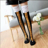 Funny Chicken Leg Socks for Women | 3D Novelty Knee High