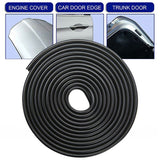 5M Car Door Edge Protector U Style Seal Push on Trim Strip Pinchweld Rubber DIY
