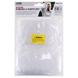 2PK Poncho & Pants Set Clear Emergency Kit Emergency Disposable Waterproof Rain