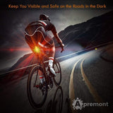 Ultra Bright USB Rechargeable Battery Bike Light Set Powerful Bicycle Cycling