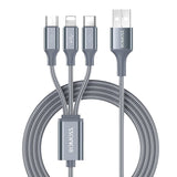 3 in 1 Multi Charging Cable, 3.3Ft/1M Universal USB C Cable Fast Charging Cord