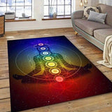 Crystal Velvet Fantasy Mandala Chakra Area Rug 800g Floor Carpet Home Decoration