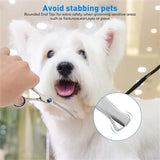 Set of 6 Professional Pet Grooming Scissors | Curved Dog Shears
