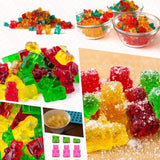 53 Cavity Silicone Gummy Bear Mold Candy Chocolate Jelly Ice Moulds - Blue Tray
