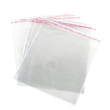 50x Peel & Seal Cellophane Bag Self Adhesive Clear Food Jewellery 15x15cm