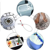 Flexible Spring Pick Up Tool Drain Unblocker Stick Snake Cleaner Hair Remover