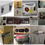 2pc Toggle Clasp Case Clip Suitcase Tool Box Trunk Latch Lock Stainless Steel