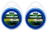 2PCE Trimmer Line Blue Durable Impact Resistant Garden Greens 8m x 3mm
