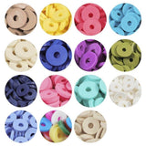3200PCS Handmade Polymer Clay Beads 10 strands 6 mm Flat Round Eco-Friendly DIY