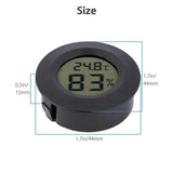 Mini LCD Display Round Digital Thermometer, Hygrometer