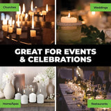 6PCE Votive Candles White Home Decor Home Master Party Wedding 5cm