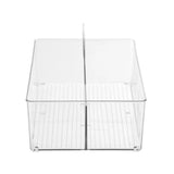 1PK Boxsweden Crystal 35x22cm Caddy 2 Compartment Storage Organiser Holder Clear
