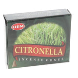 120x HEM Citronella Incense Cones Natural Fragrance Smoke Air Purifier