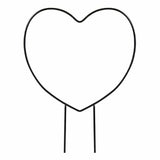 2pcs Metal Garden Trellis Climbing Plants Flower Plant Holder Heart Round Shaped