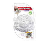 Jokari Snap On Can Strainer Mini Colander Sifter Kitchen Acessories - White