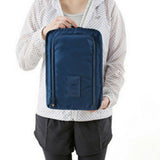 Travel Environmental Waterproof Shoe Pouch Portable Storage Bag - Gray