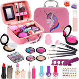 Kids Makeup Sets, Washable Makeup Kit Toys for Girls 5-8, Little Girls Real Make