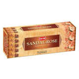 HEM Sandal Rose 120 Incense Sticks Meditation Aroma Relaxation Fragrance