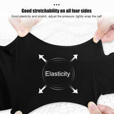 2PCS Compression Calf Sleeve Leg Brace Support Pain Relief Gym Running Black M