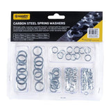 Spring Washers Carbon Steel Assorted Sizes 92pc Assorted Value Pack