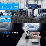 Power Bank Wireless 10000Mah 20W Powerbank Built-In Cable 4In1 Portable Mag Safe