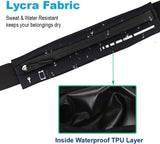 Slim Running Belt Fanny Women Men Phone Holder Runners Pouch Waist Belt Black