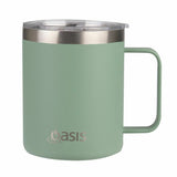 Oasis Stainless Steel Double Wall Insulated Explorer Mug 400ml Sage Green