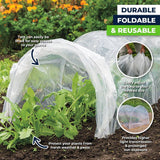 Garden Greens Seedling Tunnel Plastic Adjustable Foldable Reusable 1.5m