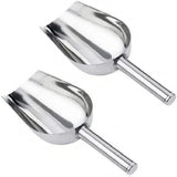 2PK Stainless Steel Scoop Ice Buffet Kitchen Shovel Nut Pet Food Flour Feeder