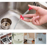 Flexible Spring Pick Up Tool Drain Unblocker Stick Snake Cleaner Hair Remover