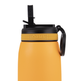 Oasis Stainless Steel Insulated Sports Bottle w/ Sipper 780ml - Neon Orange