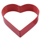 2PK Heart Cookie Cutter Biscuit Cookie Dough Gingerbread R&M Red 8cm