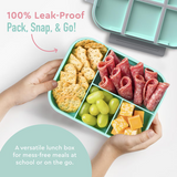 Bentgo Kids Snap & Go Lunch Box With Divider Container Puppies