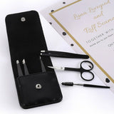 6x Professional Eyebrow Tweezers Set Plucker Puller Slanted Pointed Tip Manicure