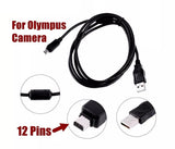 Olympus Camera 12-Pin USB Cable CB-USB5 USB6 USB8 