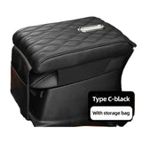 Car Interior Armrest Cushion Center Console Box Heighten Pad Protector - Black