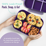 Bentgo Kids Snap & Go Lunch Box With Divider Container Leak-Proof - Unicorn