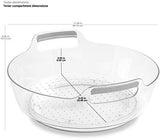 Madesmart Deep Portable Turntable Non Slip Base Bpa Free Long Lastingn 29.2cm