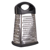 Appetito Stainless Steel 4 Sided Grater Non Slip Base Comfortable Firm Grip
